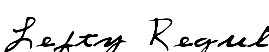 Lefty Regular Scarica Caratteri Gratis