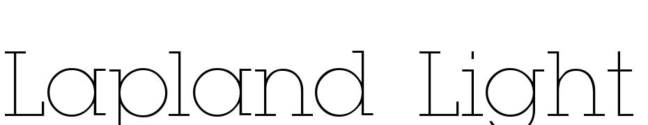 Lapland Light Font Download Free