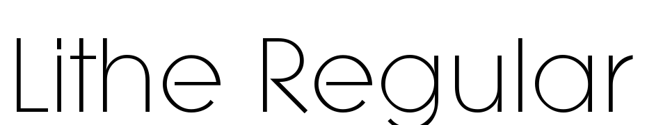 Lithe Regular Font Download Free
