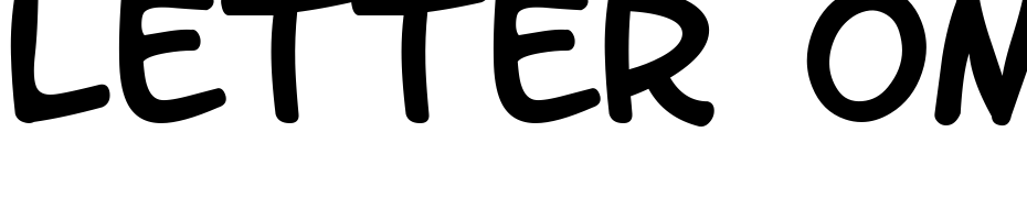 Letter OMatic! Font Download Free