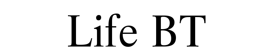 Life BT Font Download Free