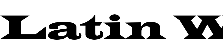 Latin Wide Font Download Free