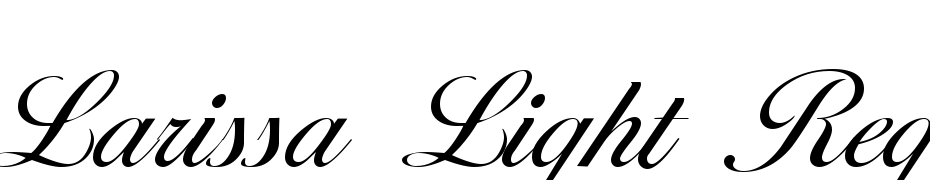 Larissa Light Regular Font Download Free