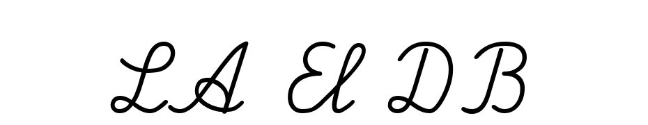 LA El DB Font Download Free