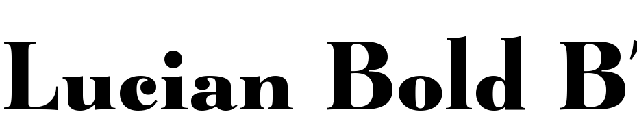 Lucian Bold BT Font Download Free