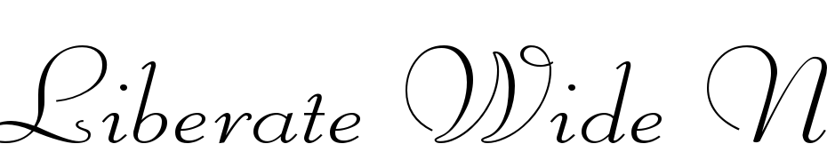 Liberate Wide Normal Font Download Free
