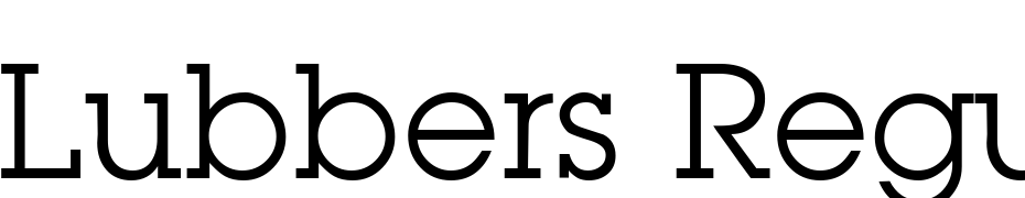 Lubbers Regular DB Font Download Free