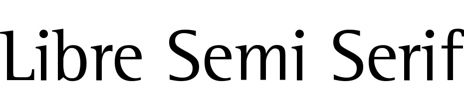 Libre Semi Serif SSi Scarica Caratteri Gratis