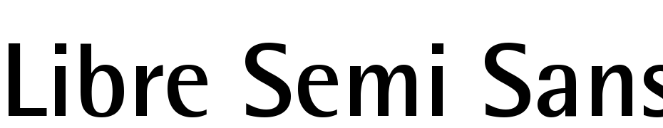 Libre Semi Sans SSi Bold Font Download Free