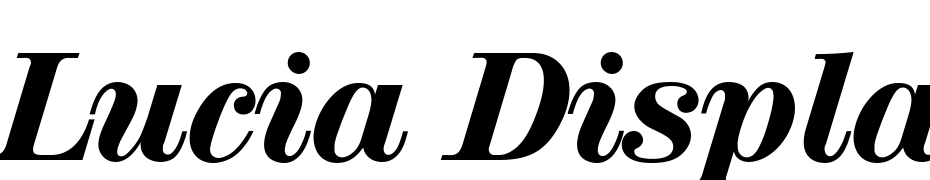 Lucia Display SSi Italic Font Download Free