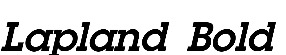 Lapland Bold Italic Font Download Free