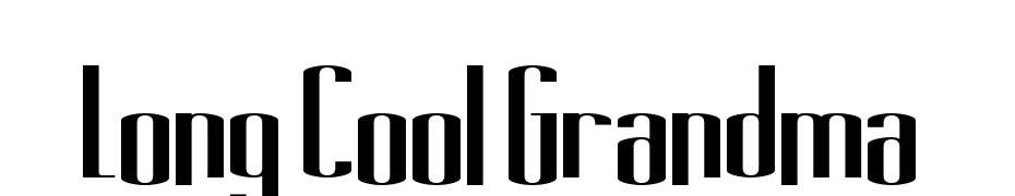 Long Cool Grandma Font Download Free