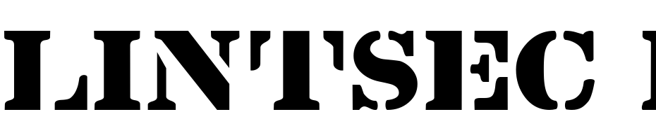 Lintsec Regular Font Download Free