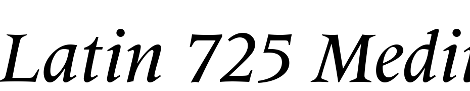 Latin 725 Medium Italic BT cкачати шрифт безкоштовно