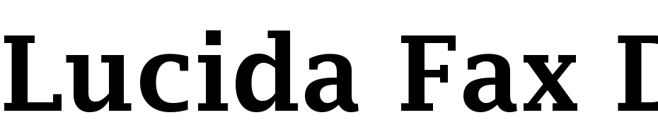 Lucida Fax Demibold Scarica Caratteri Gratis