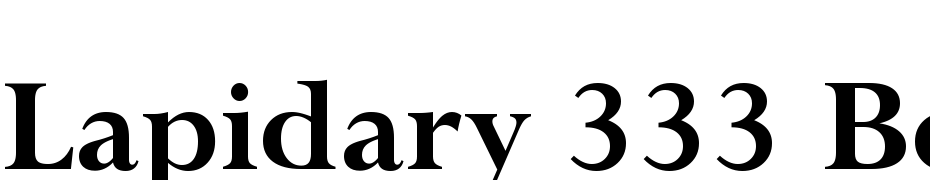 Lapidary 333 Bold BT Font Download Free