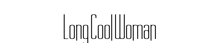 Long Cool Woman Font Download Free