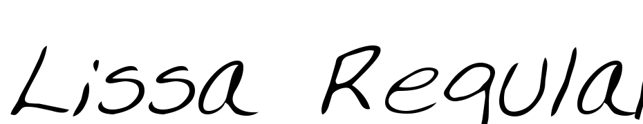 Lissa Regular cкачати шрифт безкоштовно