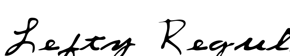 Lefty Regular Font Download Free