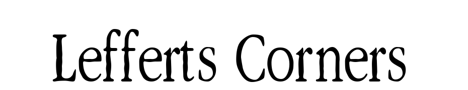 Lefferts Corners Schrift Herunterladen Kostenlos