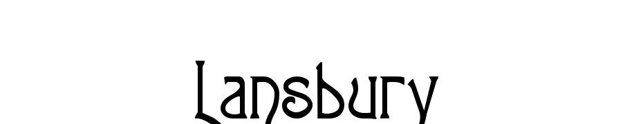 Lansbury cкачати шрифт безкоштовно