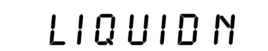 Liquid Crystal Font Download Free