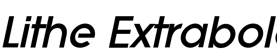 Lithe Extrabold Italic Font Download Free