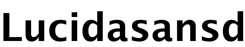 Lucida Sans Demibold Font Download Free