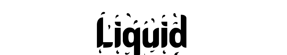 Liquid Font Download Free