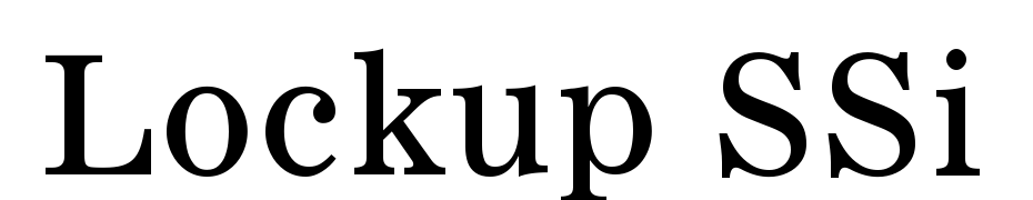 Lockup SSi Font Download Free