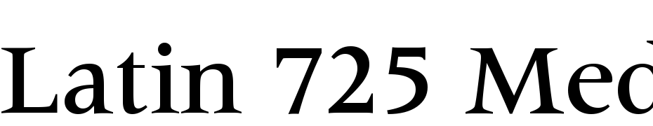 Latin 725 Medium BT Font Download Free