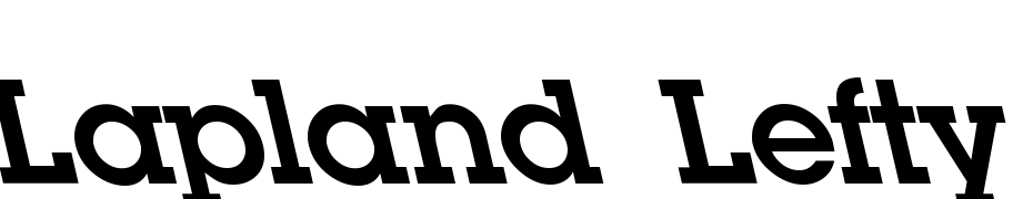 Lapland Lefty Bold Font Download Free