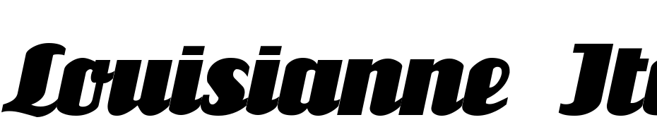 Louisianne Italic Font Download Free