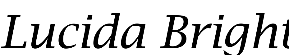 Lucida Bright Italic Yazı tipi ücretsiz indir