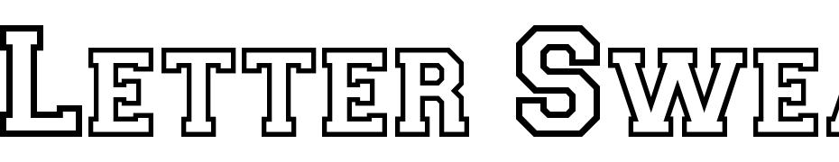 Letter Sweater Open Display SSi Bold Font Download Free