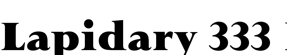 Lapidary 333 Black BT Font Download Free