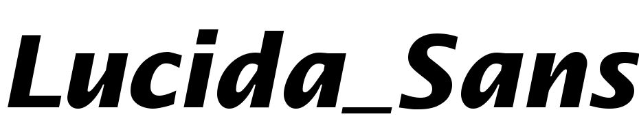 Lucida_Sans Bold Italic Fuente Descargar Gratis