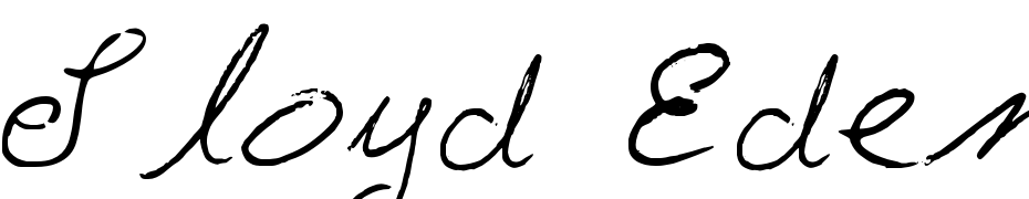 Lloyd Eden Keays Font Download Free