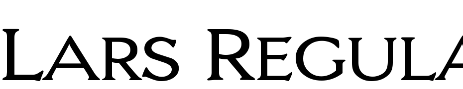 Lars Regular DB Font Download Free