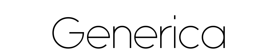 Generica Font Download Free