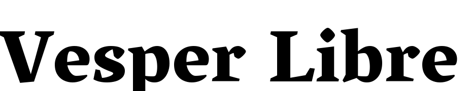Vesper Libre Heavy Font Download Free