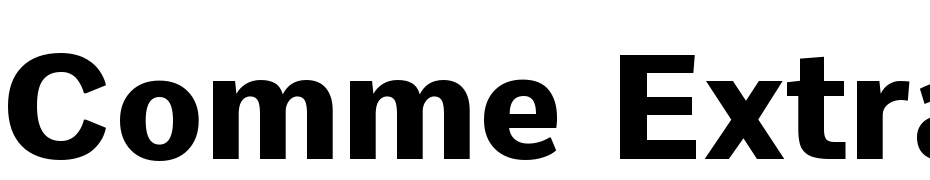 Comme Extra Bold Font Download Free