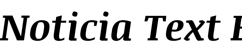 Noticia Text Bold Italic Font Download Free