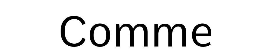 Comme Font Download Free