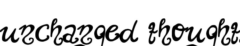 Unchanged Thoughts$ Font Download Free