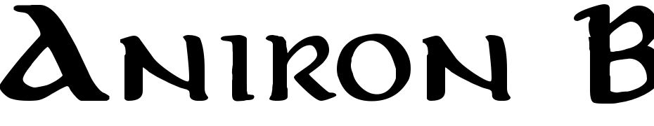 Aniron Bold Font Download Free