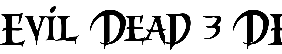 Evil Dead 3 DEMO Font Download Free