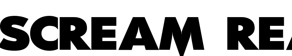 Scream Real Font Download Free
