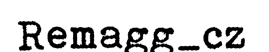 Remagg_cz Font Download Free