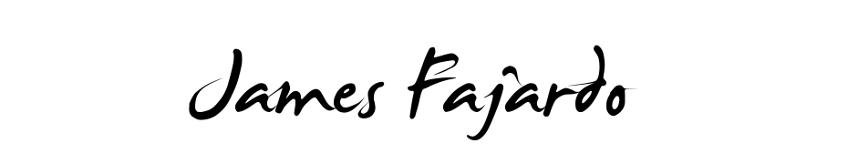 James Fajardo Font Download Free